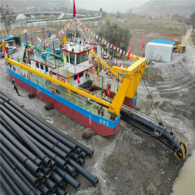 Cummins 1950kw Κεντρικός κινητήρας CTS Slot τύπου 26inch Cutter Suction Dredger για βυθοκόπηση