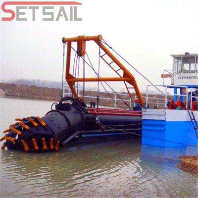 Siemens PLC Diesel Engine Power River Sand Dredger με κεφαλή κοπής και υλικά