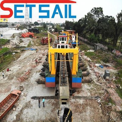 5500 κυβικά μέτρα ροή νερού Rexroth υδραυλική κοπτική κεφαλή 24 ίντσες ποταμό άμμου εκσκαφή