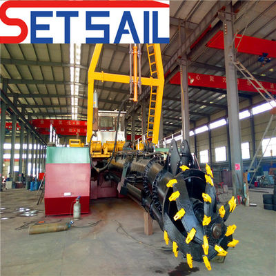 650mm διάμετρος σωλήνα αναρρόφησης 24 ίντσες Cutter Suction Dredger με 300kw δύναμη κεφαλή cutter