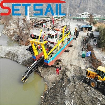 24 ιντσών Cutter Suction Dredger με κινητήρα ντίζελ Υδραυλικό κουμπί και αντλία άμμου κυκλώνα