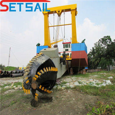 18&quot;-26&quot; HDPE διαμέτρου Cutter Suction Dredger για βάθος βυθότρυψης 0,5-30 μέτρα Σχεδιασμένο