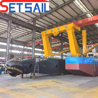 Η λύση εκσκαφής του Μπαγκλαντές 5000m3 Cutter Suction Dredger με κινητήρα ντίζελ Cummins