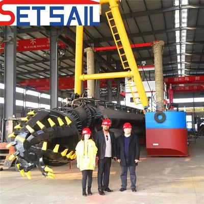 Η λύση εκσκαφής του Μπαγκλαντές 5000m3 Cutter Suction Dredger με κινητήρα ντίζελ Cummins