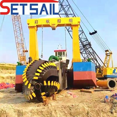 Η λύση εκσκαφής του Μπαγκλαντές 5000m3 Cutter Suction Dredger με κινητήρα ντίζελ Cummins