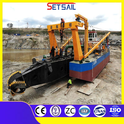 450-600mm διάμετρος σωλήνα εκφόρτωσης 24 ιντσών κόπτης αναρρόφηση βαρέα σκάφος για την εξόρυξη