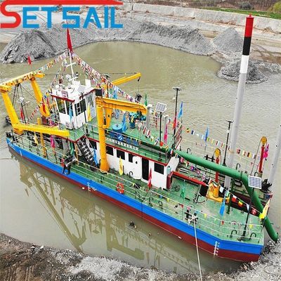 Απορρόφηση αμμουδιού ποταμού 20inch Cutter Suction Dredger με αντλία 500ND και άγκυρο άγκυρα