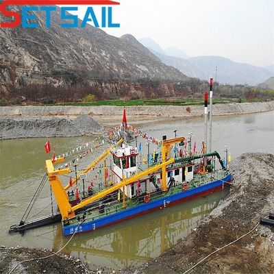 Απορρόφηση αμμουδιού ποταμού 20inch Cutter Suction Dredger με αντλία 500ND και άγκυρο άγκυρα