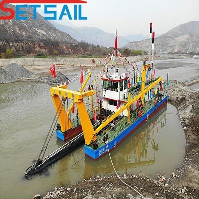 Απορρόφηση αμμουδιού ποταμού 20inch Cutter Suction Dredger με αντλία 500ND και άγκυρο άγκυρα