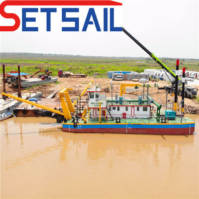 Υποβρύχια αντλία άγκυρα Boon Cutter Suction Dredger με σταθμό προώθησης πλήρης πληρωμή