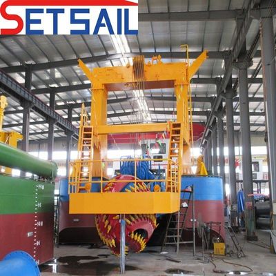 Υποβρύχια αντλία άγκυρα Boon Cutter Suction Dredger με σταθμό προώθησης πλήρης πληρωμή