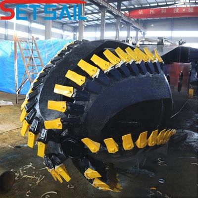 1500m Απόσταση εξόδου Υδραυλικός κόπτης Suction Dredger με 298kw Βοηθητική ισχύς κινητήρα