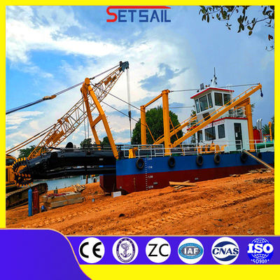 Διοίκηση 5000m3 Υδραυλική κόπτης Suction Dredger με διάμετρο σωλήνα εκφόρτωσης 600mm