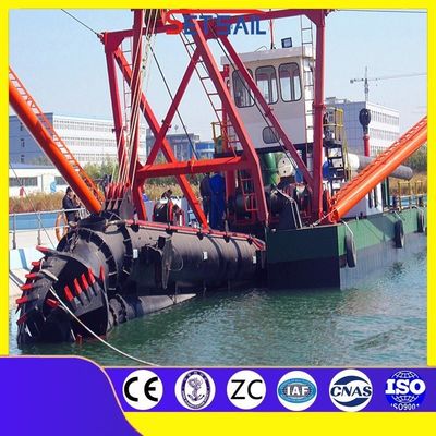 Διοίκηση 5000m3 Υδραυλική κόπτης Suction Dredger με διάμετρο σωλήνα εκφόρτωσης 600mm