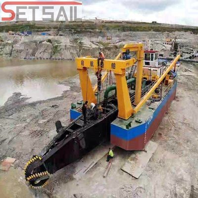 Υψηλής χωρητικότητας 38m κόπτης αναρρόφηση αποβρύχων για 2 χιλιόμετρα μέγιστη απόσταση εκφόρτωσης