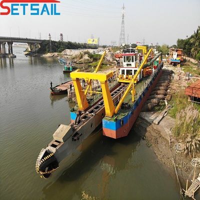 Υδραυλική αντλία κόπτης Suction Dredger με κινητήρα Cumins και χωρητικότητα 500 κυβικών μέτρων