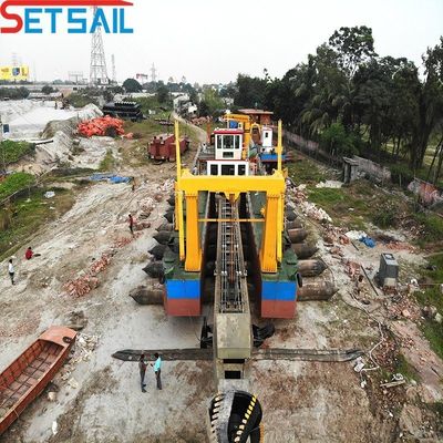Υδραυλική αντλία κόπτης Suction Dredger με κινητήρα Cumins και χωρητικότητα 500 κυβικών μέτρων