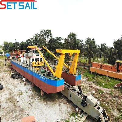 Υδραυλική αντλία κόπτης Suction Dredger με κινητήρα Cumins και χωρητικότητα 500 κυβικών μέτρων