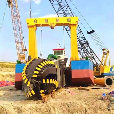 50kw-800kw Κεφαλή κόπτη Δύναμη ποταμού αντλία άμμου κόπτης αναρρόφηση αποβρύχων με Siemens PLC