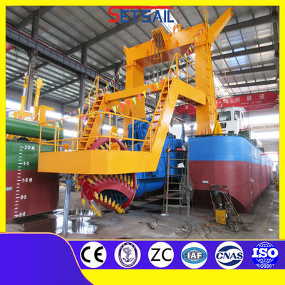 1000m3 PLC Siemens Υδρορροή κινητήρα ντίζελ Κόπτης Suction Dredger με υψηλή χωρητικότητα