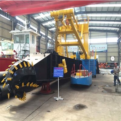 22 ιντσών Cummins πετρελαιοκινητήρα Cutter Suction Dredger για 2000 μέτρα απόσταση εκφόρτωσης