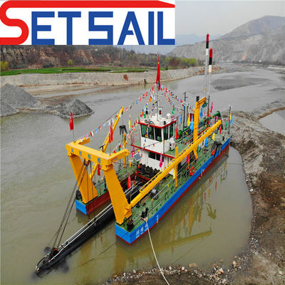 Προσαρμοσμένο 900m3 κόπτης Suction Dredger με 170kw Cutter Head ισχύ και 4500m3 ροή νερού