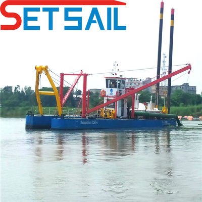 298kw Diesel Cutter Suction Dredger για 4500m3 ρεύμα νερού Υπόθαλμη αντλία