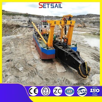 Συνολικό βάθος 1.5m-5m Cutter Suction Dredger με και καλή εξυπηρέτηση σε τύπο υδροκυκλώνα