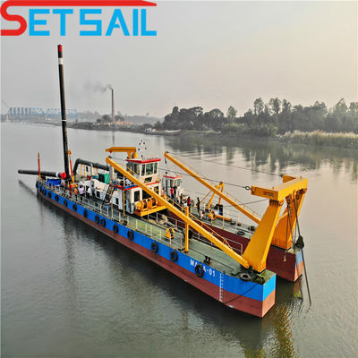 Υψηλής χωρητικότητας Cummins Diesel Cutter Suction Dredger για βάθος εκσκαφής 16m