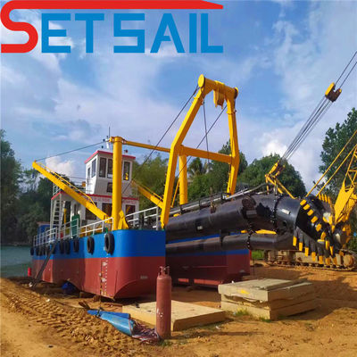 5-6 τεμάχια Set Sail Mute Cutter Suction Hydraulic Dredger για ομαλή και ήσυχη εκσκαφή