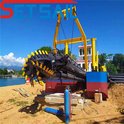 5-6 τεμάχια Set Sail Mute Cutter Suction Hydraulic Dredger για ομαλή και ήσυχη εκσκαφή