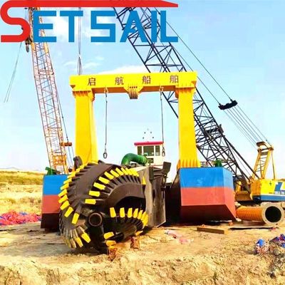 5-6 τεμάχια Set Sail Mute Cutter Suction Hydraulic Dredger για ομαλή και ήσυχη εκσκαφή