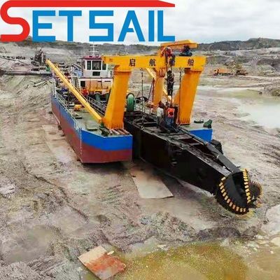 5-6 τεμάχια Set Sail Mute Cutter Suction Hydraulic Dredger για ομαλή και ήσυχη εκσκαφή