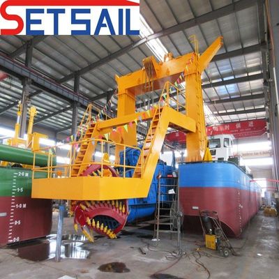 3900.00cm * 860.00cm * 225.00cm Μέγεθος πακέτου Yuchai μηχανή 20 ιντσών κόπτης αναρρόφηση αμμόπλοιο