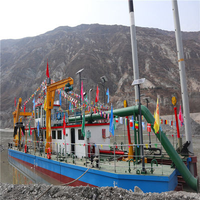 20 ιντσών Cutter Suction Dredging Ship με κινητήρα ντίζελ και απόσταση εκφόρτωσης 1500 μέτρων