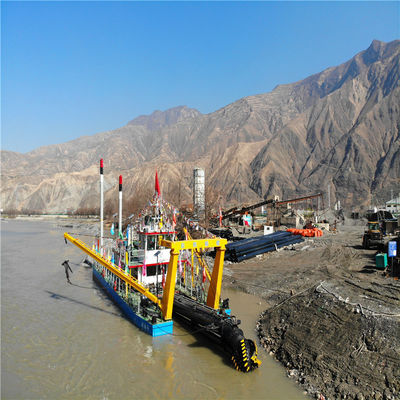 20 ιντσών Cutter Suction Dredging Ship με κινητήρα ντίζελ και απόσταση εκφόρτωσης 1500 μέτρων