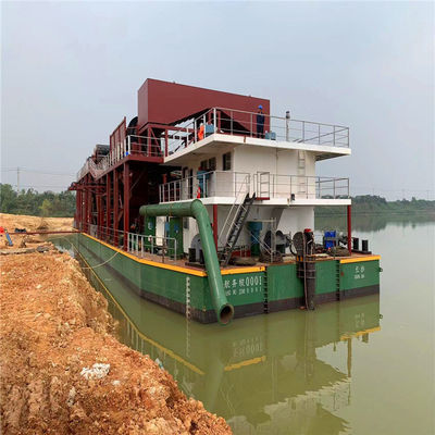 20 ίντσες Αμμοτριβή Cutter Suction Dredgers Εξοπλισμός με πάχος πλάκας κατάστρωμα 10 mm