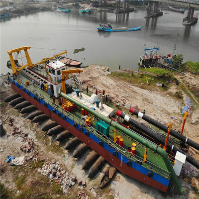 20 ίντσες Αμμοτριβή Cutter Suction Dredgers Εξοπλισμός με πάχος πλάκας κατάστρωμα 10 mm