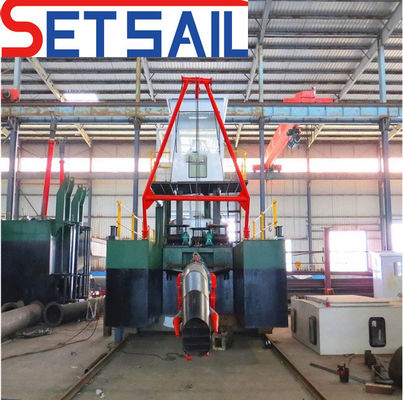 Ενίσχυρη 100m3-2000m3 Jet Suction River Sand Diamond / Gold Dredger με ακινητοποιημένη βρύση
