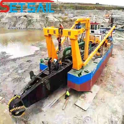 1100m3 χωρητικότητα Set Sail 20 Inch Sea Sand Dredging Dredger για εκτιμώμενο χρόνο παράδοσης