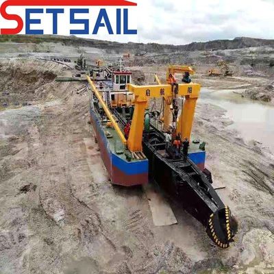 Προσαρμοσμένη 26 ιντσών χωρητικότητα 1200m3/h Υδροκυκλώνας κόπτης χαλίκις Suction Tin Dredger