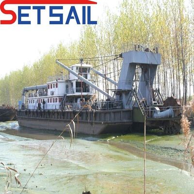 160m3-2000m3 χωρητικότητας Δάγκης με κουβά τροχών για λύσεις βυθοκόπησης λιμνών και ποταμών