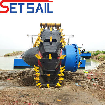 Υδραυλικός βίντσις άγκυρα Boom Dies Engine τροχός κουβά Silt Dredger με εξατομίκευση