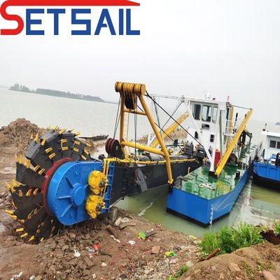 Υδραυλικός βίντσις άγκυρα Boom Dies Engine τροχός κουβά Silt Dredger με εξατομίκευση
