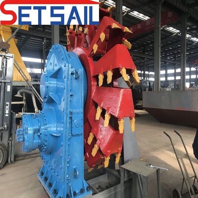 Υδραυλικός βίντσις άγκυρα Boom Dies Engine τροχός κουβά Silt Dredger με εξατομίκευση