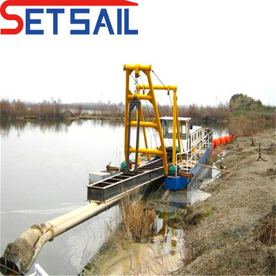Προσαρμοσμένη 27m-39m Συνολικό μήκος Jet Suction River Sand Dredger για Αφρικανούς αγοραστές