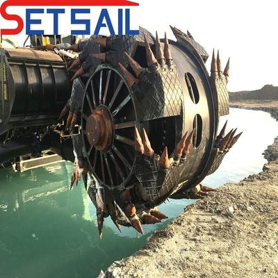 CTS τύπου τρύπας αντλία άμμου ρεύμα νερού 7000m3 τροχιά Bucekt αποβρύχων με κινητήρα ντίζελ
