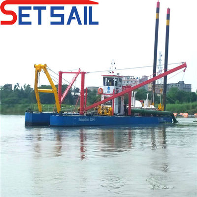 110kw-2000kw Δύναμη κινητήρα ντίζελ Trailing Hopper Cutter Suction Dredger για 3 σε 1