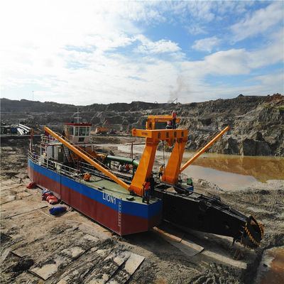 6mm-20mm πλάκας πλάτους πάχους κόπτης Suction Mining Dredger για μεγάλα έργα εξόρυξης
