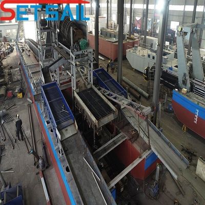 Μακρότητα κύτους 24-50 μέτρα Αλυσίδα κουβάς ποταμός Διαμαντένια αποβρύχια με χρυσαφίδα αναστάτωσης